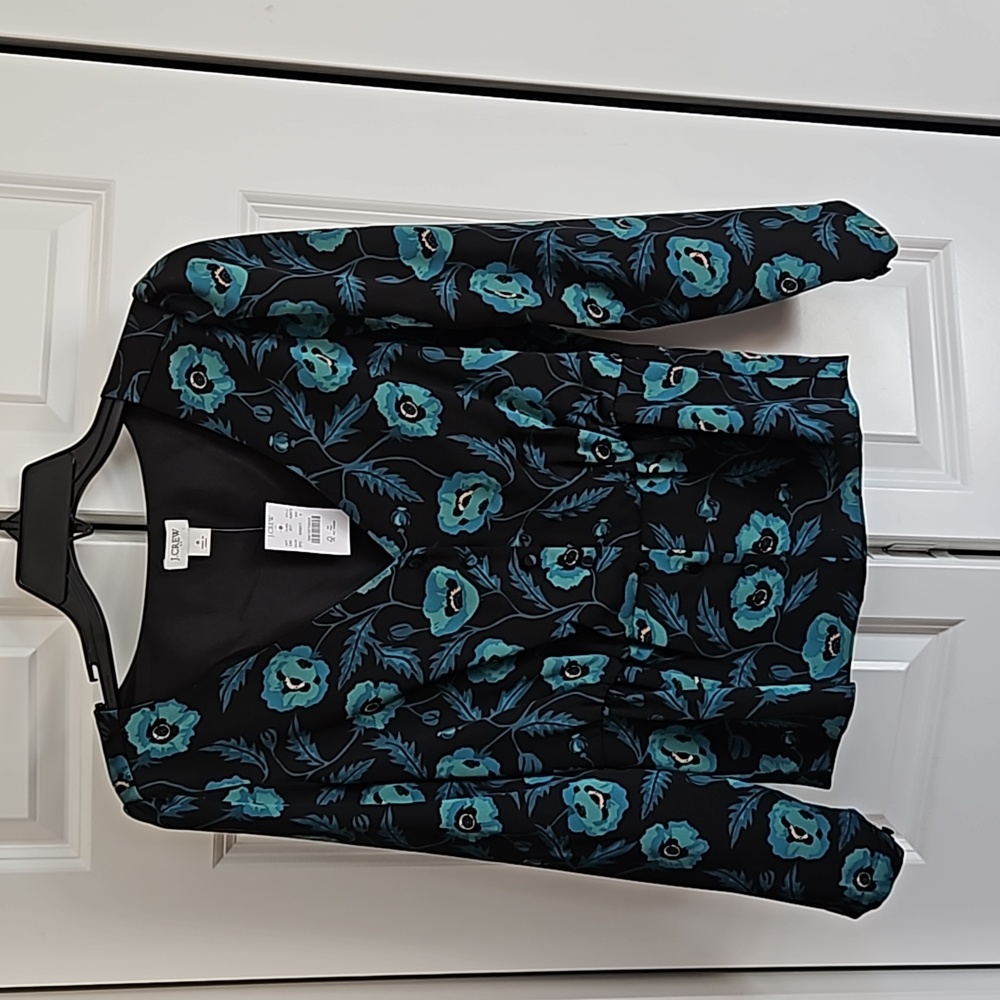 J. Crew floral 2 piece skirt suit, size 6